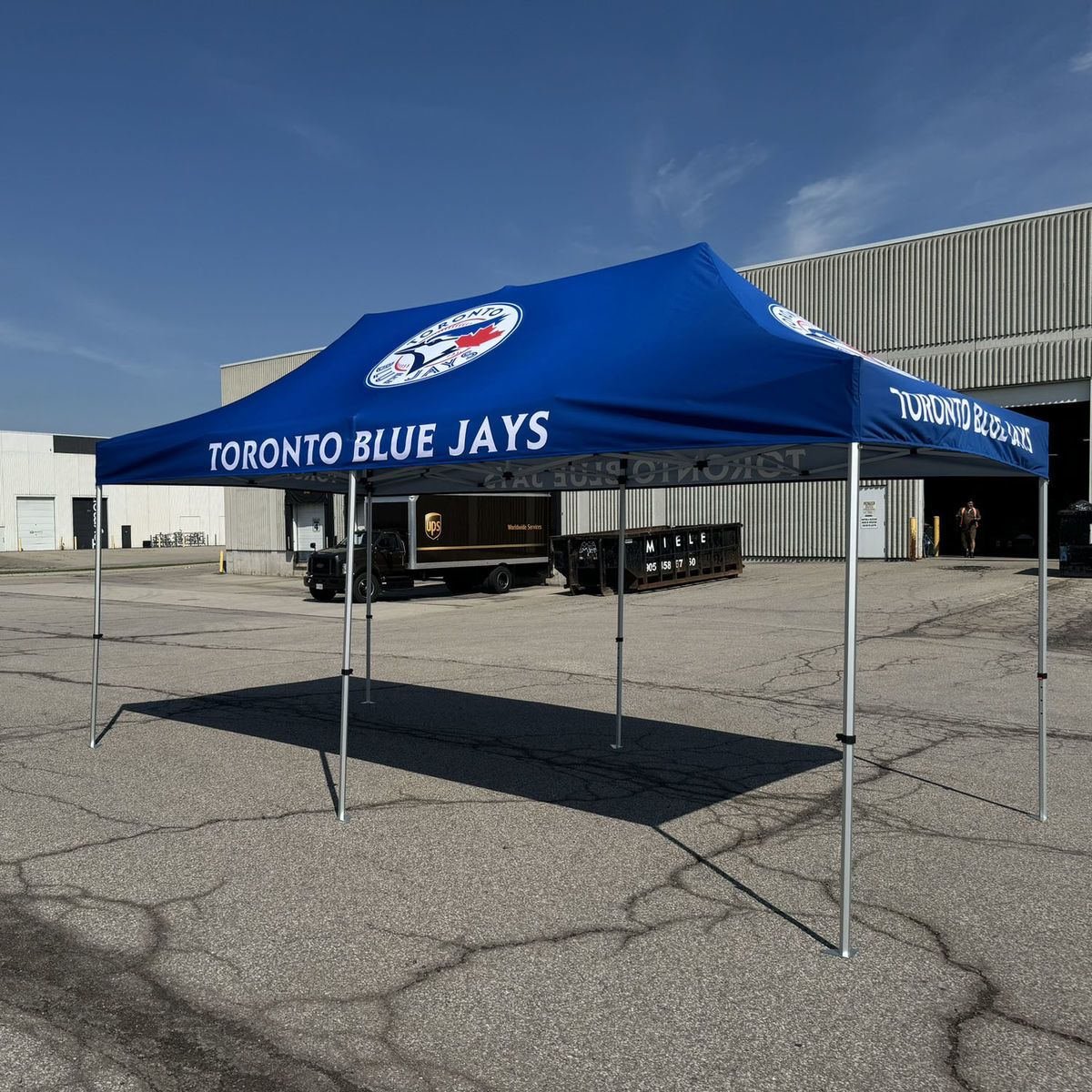20' Premium Sublimated Tent Kit, Includes Premium 40mm Aluminum Frame, Canopy, Case, Grass Stake Kit