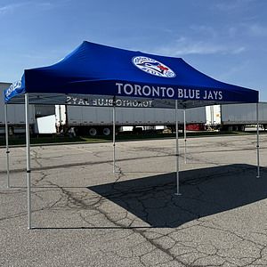 20' Premium Sublimated Tent Kit, Includes Premium 40mm Aluminum Frame, Canopy, Case, Grass Stake Kit