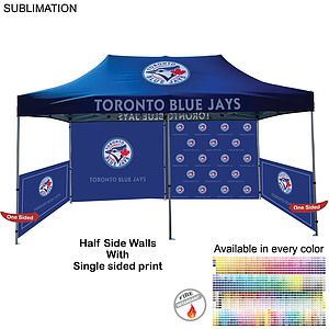 Half Side Wall for 10x20 Tent Kit, Sublimated, Single Sided Print