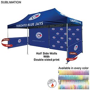 Half Side Wall for 10x20 Tent Kit, Sublimated, Double Sided Print
