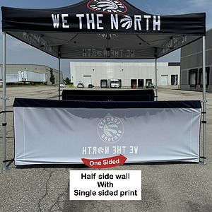 72 Hr Fast Ship - Half Side Wall for 10x10 Tent Kit, Sublimated, Single Sided Print