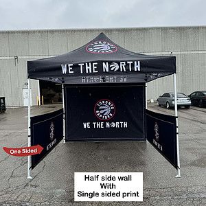 72 Hr Fast Ship - Half Side Wall for 10x10 Tent Kit, Sublimated, Single Sided Print