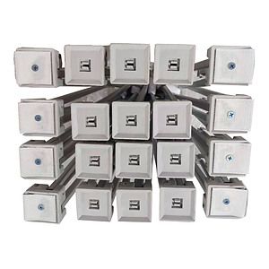 10' Wide Straight Wall Popup Display Hardware Only, Frame and Carry Case. Graphics are not included.
