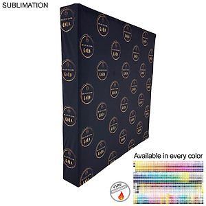 7.5' Straight Wall Full Height Tension Fabric Pop-up Display Kit with Wrap End Caps, NO SETUP CHARGE