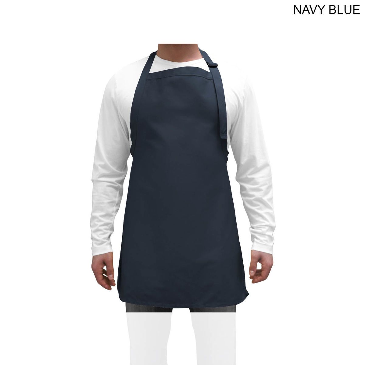 Discounted Twill Bib Apron, 25x28, No Pockets, Adjustable Neck, Heat Transfer logo, In Stock
