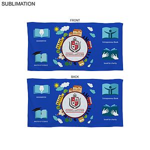 Colored Microfiber DriLite Terry Beach Towel, 30x60, Sublimated in Any PMS color Edge to Edge 2 side