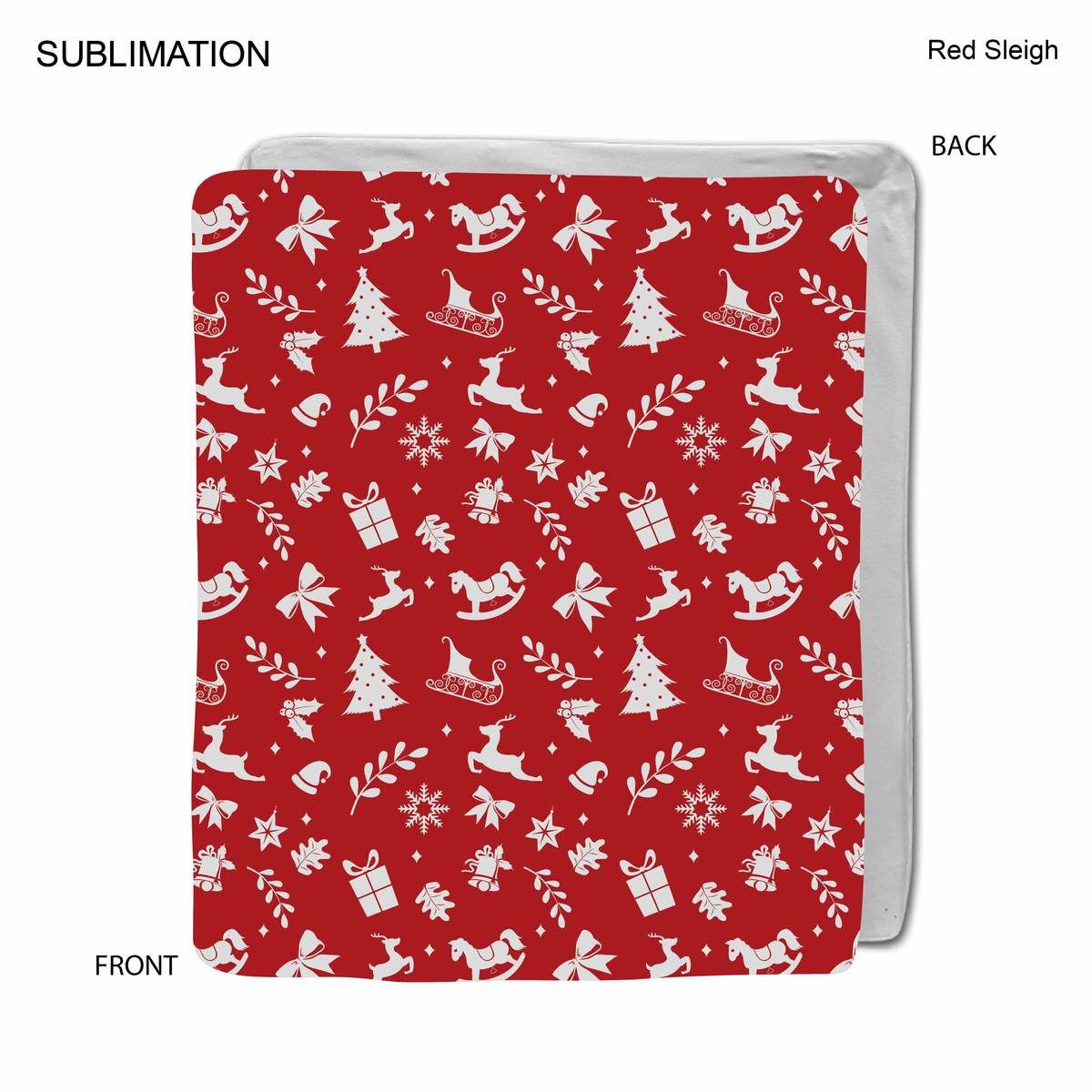 Stock Design Festive, Holiday Ultra Soft and Smooth Microfleece blanket, 50x60, Sublimated
