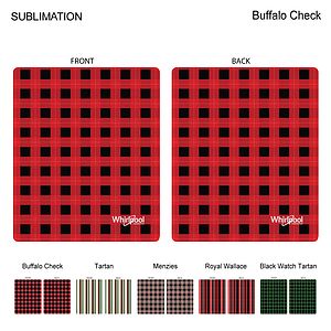 Stock Plaid Design Ultra Soft and Smooth Microfleece blanket, 50x60, Sublimated 2 sides