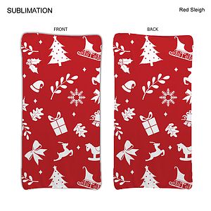 Stock Design Festive, Holiday Ultra Soft and Smooth Microfleece blanket, 30x60, Sublimated 2 sides