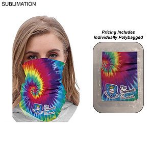 Individually Polybagged Sublimated BEST VALUE lightweight Seamless Neck Gaiter