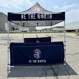 48 Hr Quick Ship - Half Side Wall for 10x10 Tent Kit, Sublimated, Double Sided Print