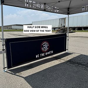 Half Side Wall for 10x10 Tent Kit, Sublimated, Double Sided Print