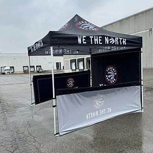 48 Hr Quick Ship - Half Side Wall for 10x10 Tent Kit, Sublimated, Single Sided Print