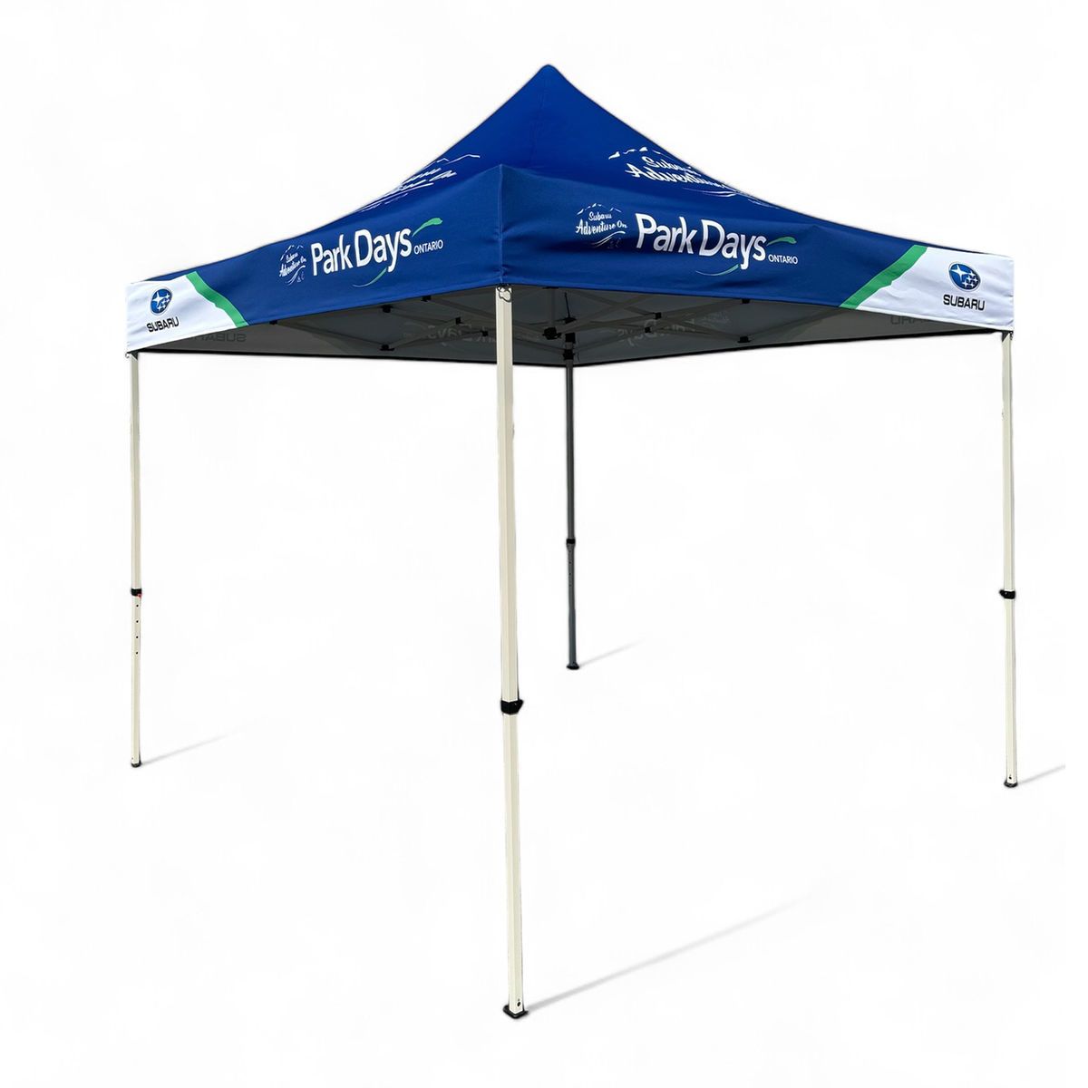 48Hr Quick Ship - 10' Steel Tent Kit, Includes Steel Frame and Sublimated Canopy Only