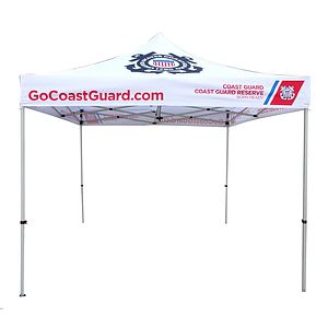 48Hr Quick Ship - 10' Steel Tent Kit, Includes Steel Frame and Sublimated Canopy Only