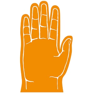 5 Finger Foam hand