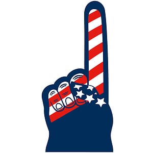 18" USA #1 Foam Hand