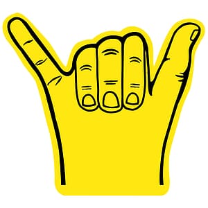 Foam Hang Ten Surfing Hand