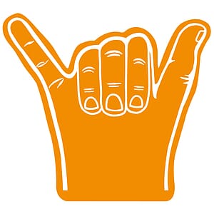 Foam Hang Ten Surfing Hand