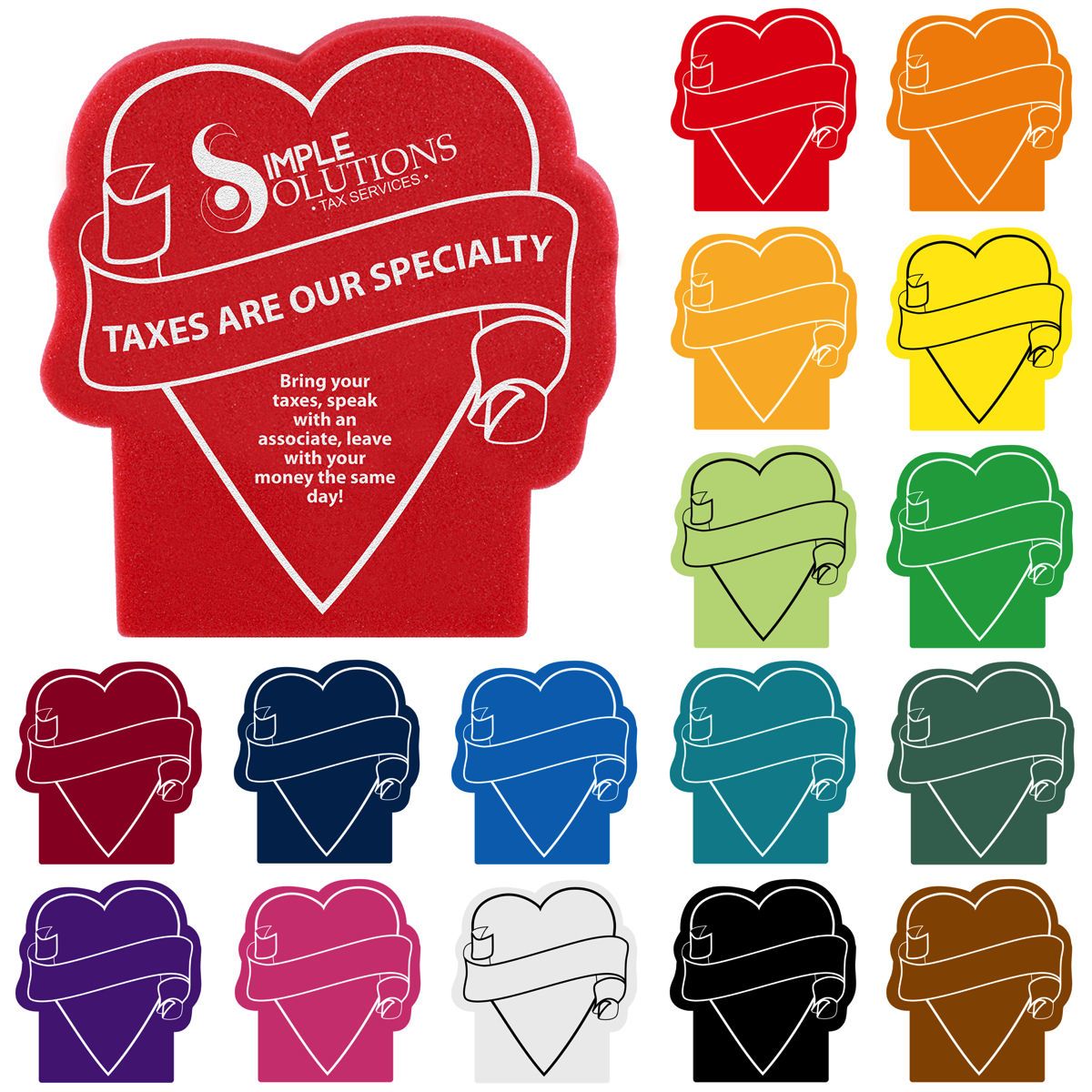 Foam Heart Mitt