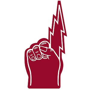 18" Lightning Bolt Hand