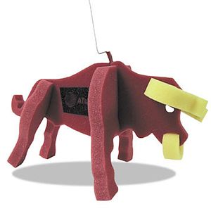 Bull on a leash