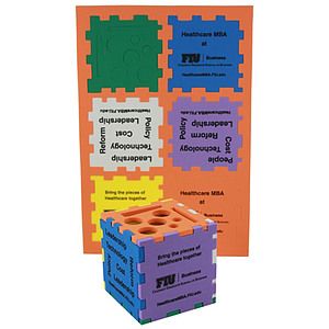 Foam Puzzle Cube 3 Color Mix