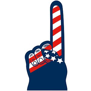 18" USA #1 Foam Hand