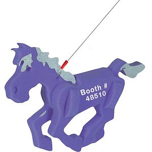 Horse on a leash