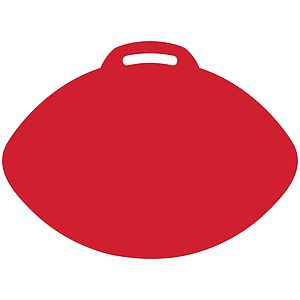 Football-Shaped Vinyl Stadium Cushion (18")
