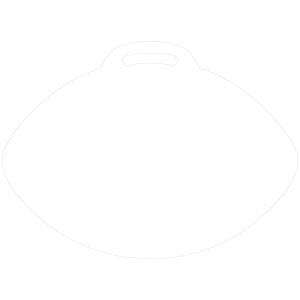 Football-Shaped Vinyl Stadium Cushion (18")