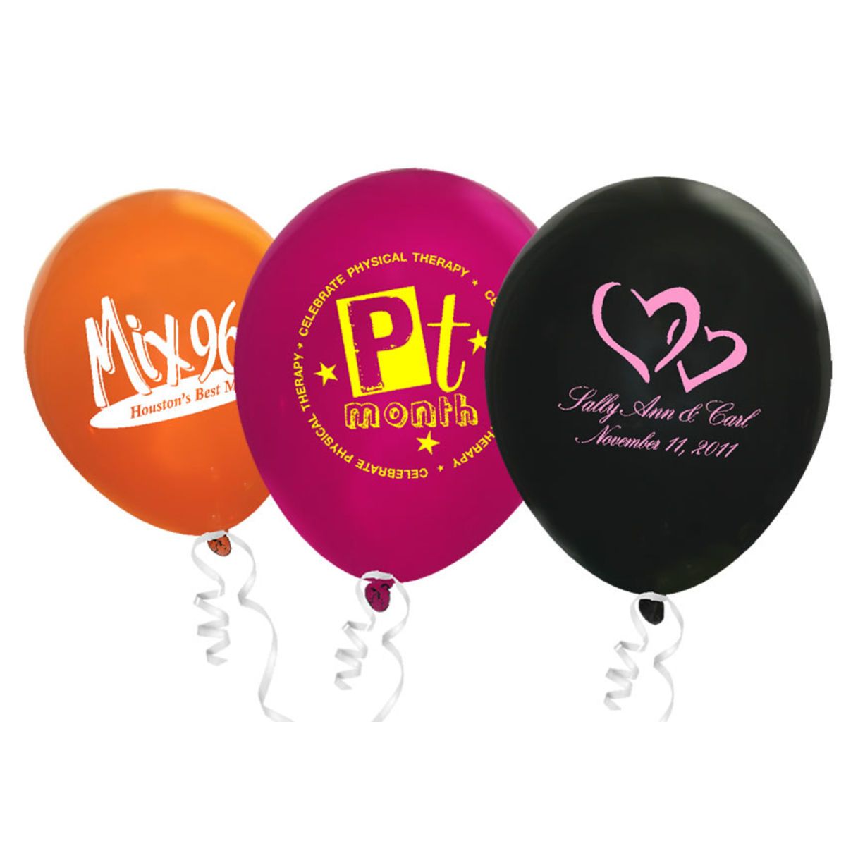 Promotional 11 crystal latex balloon (small quantity) Personalized With