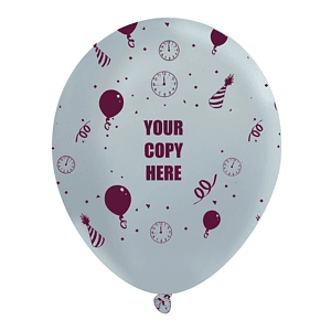 11" Metallic Latex Wrap Balloons