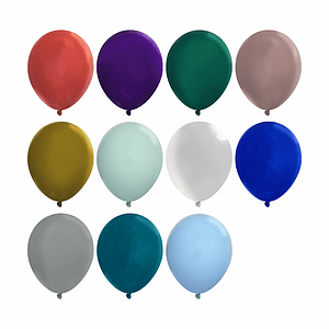 11" Metallic Latex Wrap Balloons