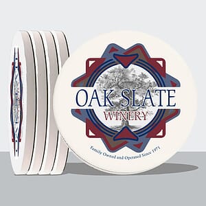 4 Pack Round Absorbent Stone Coasters