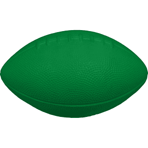 10" Solid Color Foam Football