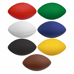 7" Solid Color Foam Football