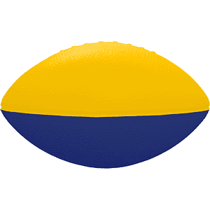 7" 2-Toned Foam Football