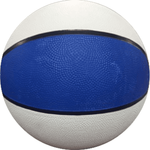 29½" Full-Size Red/White/Blue Rubber Basketball