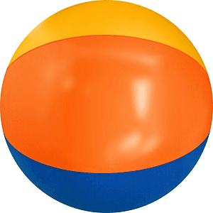 16" Multi-Colored Beach Ball