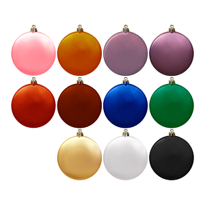 3" Satin Finish Flat Shatterproof Ornament