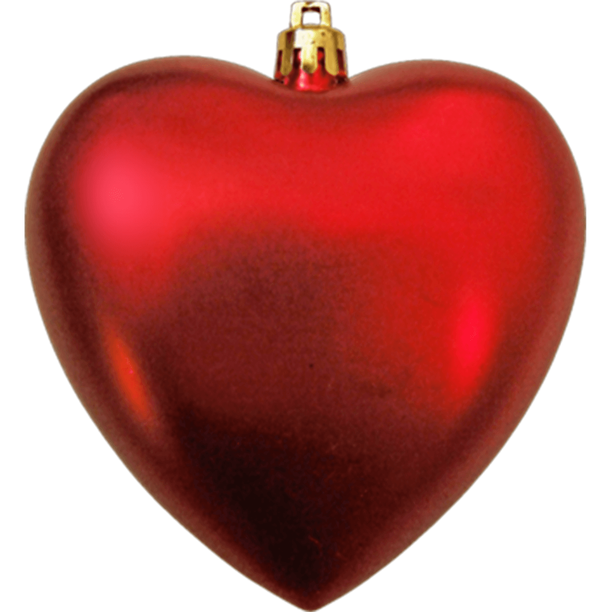4" Satin Finish Heart Shaped Shatterproof Ornament