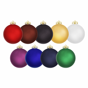 3¼" Satin Finish Round Shatterproof Ornament