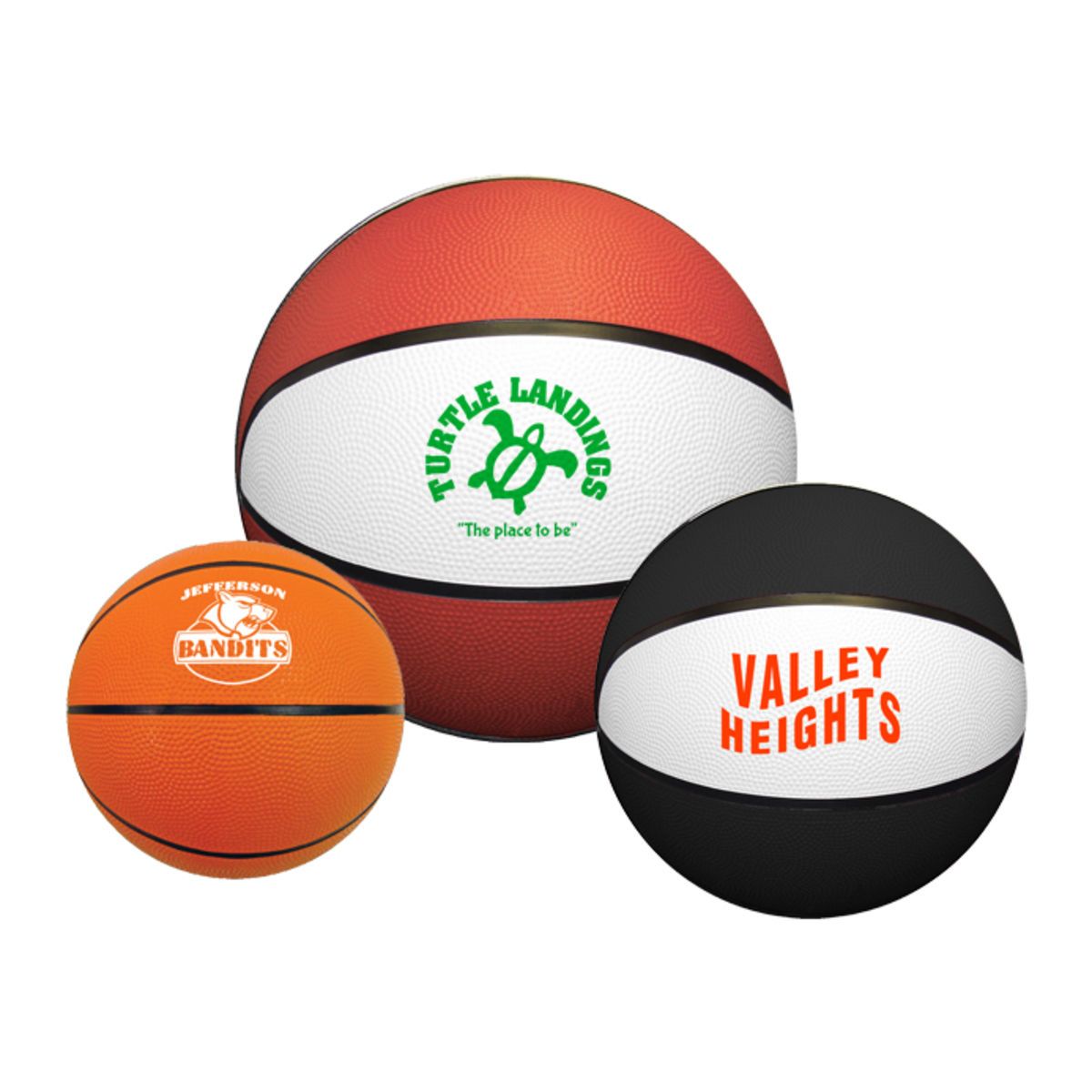 Promotional 5" mini rubber basketball Personalized With Your Custom Logo