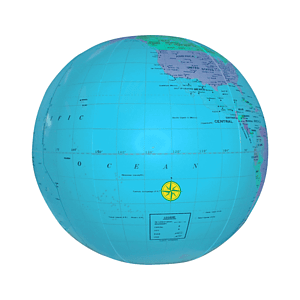 16" Globe Beach Ball - Blue