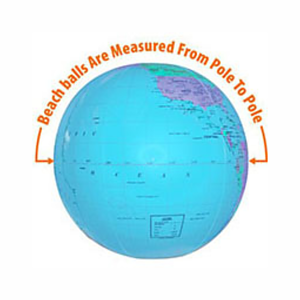 16" Globe Beach Ball - Clear