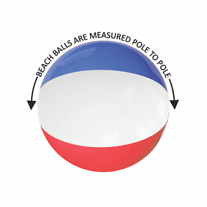 16" Red/White/Blue Beach Ball