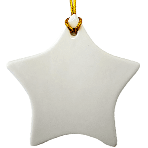 3" Ceramic Ornament - Star