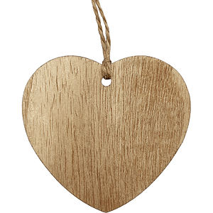 3" Wood Ornament - Heart