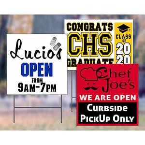 18" x 24" Full Color Corrugated Plastic Signs